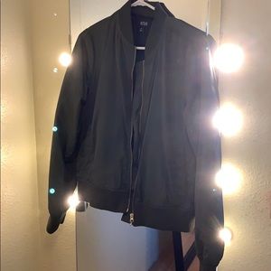 Green bomber jacket